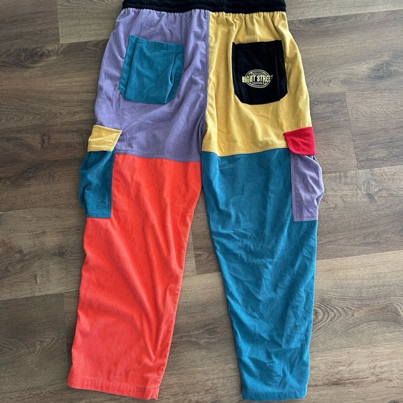 Aelfric Eden ColorBlock Corduroy Patchwork Cargo Skater Pants Size XXL - Picture 13 of 15